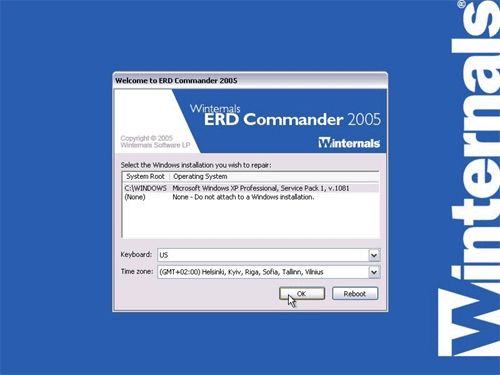 Winternals ERD Commander  2005